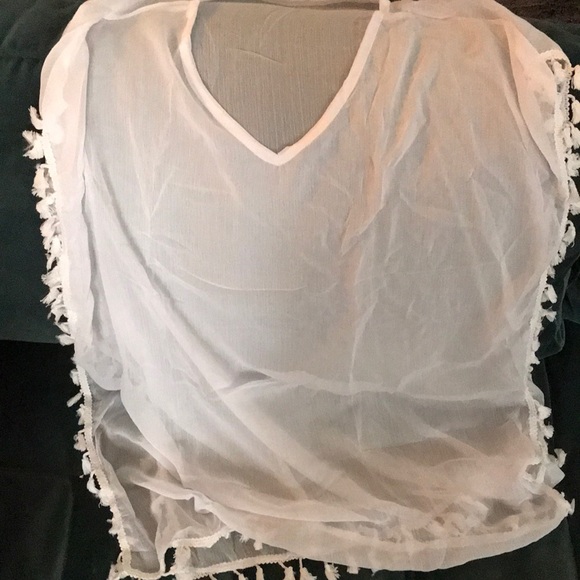 New! White Tassel Swimsuit Cover-Up - Picture 3 of 4